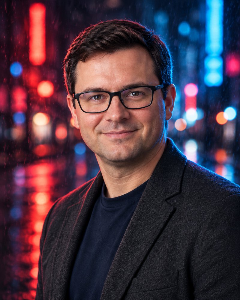 Dex Plotkin, AI critic portrait